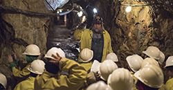 Mine Tour School Group